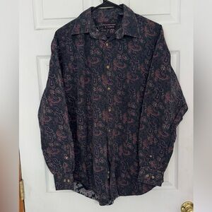 Roundtree & Yorke Multicolor Paisley Shirt